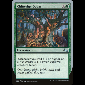 MTG Chittering Doom Unstable ust#104