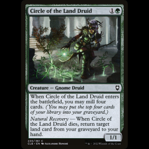 MTG Circle of the Land Druid Commander Legends: Battle for Baldur's Gate clb#220
