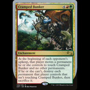 MTG Cramped Bunker Unstable ust#129