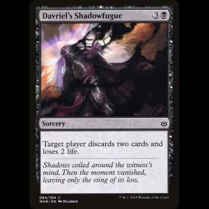 MTG ダブリエルの影忘 (Davriel's Shadowfugue) War of the Spark war#84