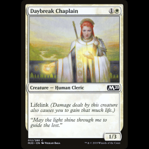MTG Capellana del amanecer (Daybreak Chaplain) Core Set 2020 m20#12