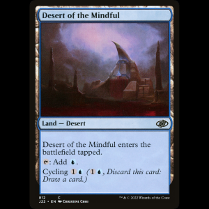 MTG Desert of the Mindful Jumpstart 2022 j22#812