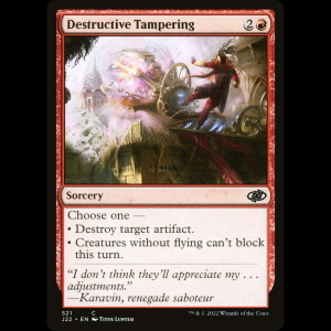 MTG Destructive Tampering Jumpstart 2022 j22#521