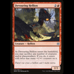 MTG 貪るヘリオン (Devouring Hellion) War of the Spark war#124