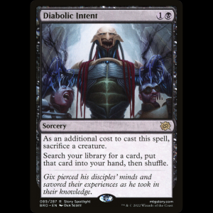 MTG Diabolic Intent The Brothers' War Promos pbro#89p
