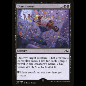 MTG Disemvowel Unfinity unf#71