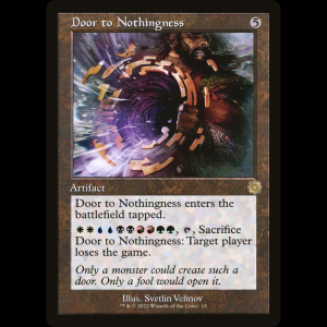 MTG Door to Nothingness The Brothers' War Retro Artifacts brr#14