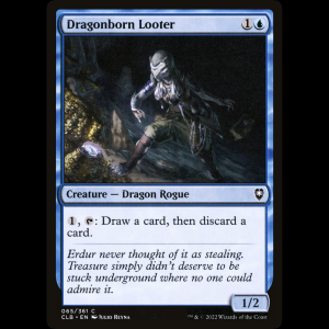 MTG Dragonborn Looter Commander Legends: Battle for Baldur's Gate clb#65
