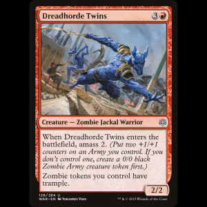 MTG Mellizos de la Horda del Terror (Dreadhorde Twins) War of the Spark war#126