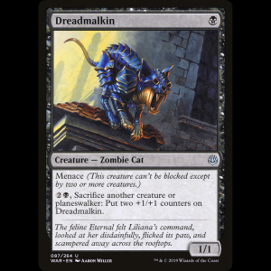 MTG Felino del terror (Dreadmalkin) War of the Spark war#87
