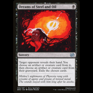 MTG Sueños de acero y aceite (Dreams of Steel and Oil) The Brothers' War bro#92