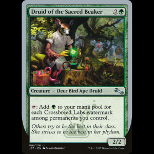 MTG Druid of the Sacred Beaker Unstable ust#106