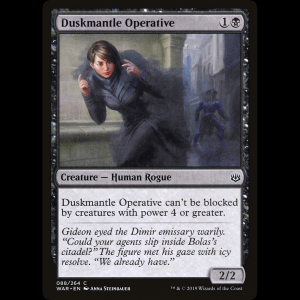 MTG ダスクマントルの調査員 (Duskmantle Operative) War of the Spark war#88