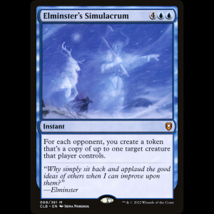 MTG Elminster's Simulacrum Commander Legends: Battle for Baldur's Gate clb#68
