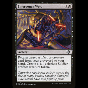 MTG Soldadura de emergencia (Emergency Weld) The Brothers' War bro#93