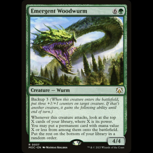MTG Emergent Woodwurm March of the Machine Commander moc#37
