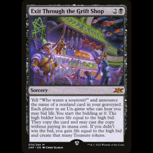 MTG Exit Through the Grift Shop Unfinity unf#74