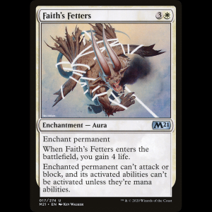 MTG Grilletes de fe (Faith's Fetters) Core Set 2021 m21#17