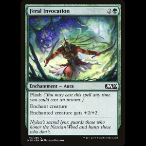 MTG Invocación feral (Feral Invocation) Core Set 2020 m20#170
