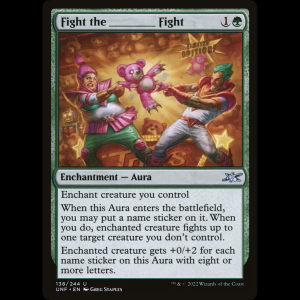 MTG Fight the _____ Fight Unfinity unf#138