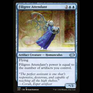 MTG Filigree Attendant Jumpstart 2022 j22#298
