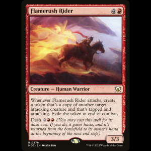 MTG Flamerush Rider March of the Machine Commander moc#279