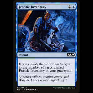 MTG Inventario frenético (Frantic Inventory) Core Set 2021 m21#50