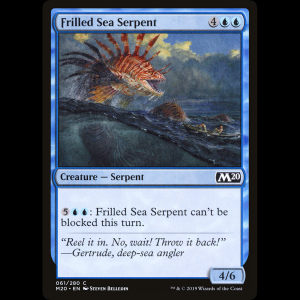 MTG Serpiente marina con espinas (Frilled Sea Serpent) Core Set 2020 m20#61