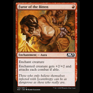 MTG Furor de los mordidos (Furor of the Bitten) Core Set 2021 m21#145