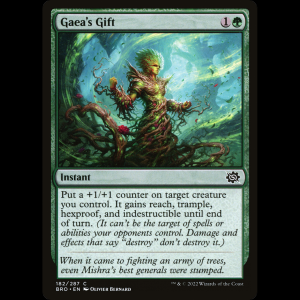 MTG Obsequio de Gaia (Gaea's Gift) The Brothers' War bro#182