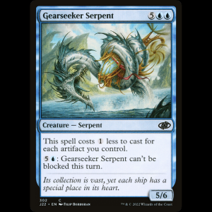 MTG Gearseeker Serpent Jumpstart 2022 j22#302