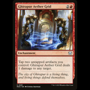 MTG Ghirapur Aether Grid March of the Machine Commander moc#281