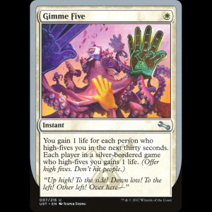 MTG Gimme Five Unstable ust#7