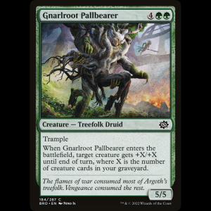MTG Portador torcerraíz (Gnarlroot Pallbearer) The Brothers' War bro#184