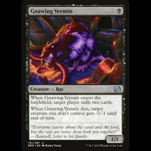 MTG Alimaña mordiente (Gnawing Vermin) The Brothers' War bro#101