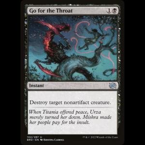 MTG Golpe a la garganta (Go for the Throat) The Brothers' War bro#102