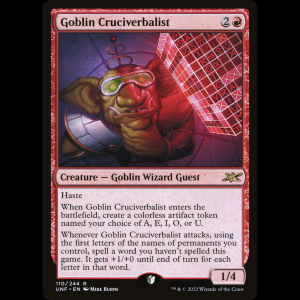 MTG Goblin Cruciverbalist Unfinity unf#110