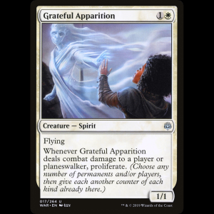 MTG 奉謝の亡霊 (Grateful Apparition) War of the Spark war#17