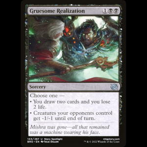 MTG Conclusión macabra (Gruesome Realization) The Brothers' War bro#103