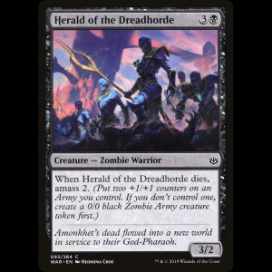 MTG 戦慄衆の先駆け (Herald of the Dreadhorde) War of the Spark war#93