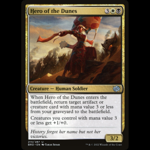 MTG Heroína de las dunas (Hero of the Dunes) The Brothers' War bro#213
