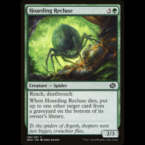 MTG Reclusa acaparadora (Hoarding Recluse) The Brothers' War bro#186