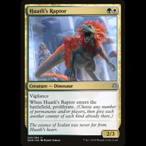 MTG ファートリの猛竜 (Huatli's Raptor) War of the Spark war#200