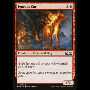 MTG Perro callejero ígneo (Igneous Cur) Core Set 2021 m21#153