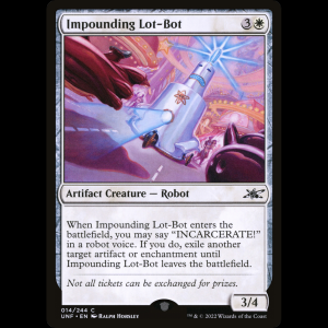 MTG Impounding Lot-Bot Unfinity unf#14