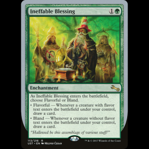 MTG Ineffable Blessing Unstable ust#113a