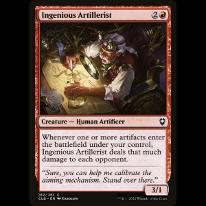 MTG Artillero perspicaz (Ingenious Artillerist) Commander Legends: Battle for Baldur's Gate clb#182