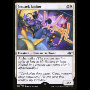 MTG Jetpack Janitor Unfinity unf#15