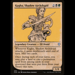 MTG Kagha, Shadow Archdruid Commander Legends: Battle for Baldur's Gate clb#426