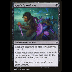 MTG ケイヤ式幽体化 (Kaya's Ghostform) War of the Spark war#94